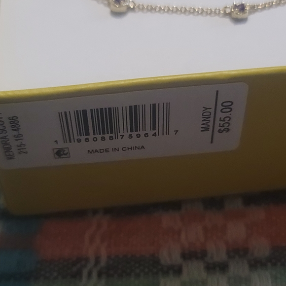 Kendra Scott Gold Necklace with Purple Accents - Picture 4 of 4